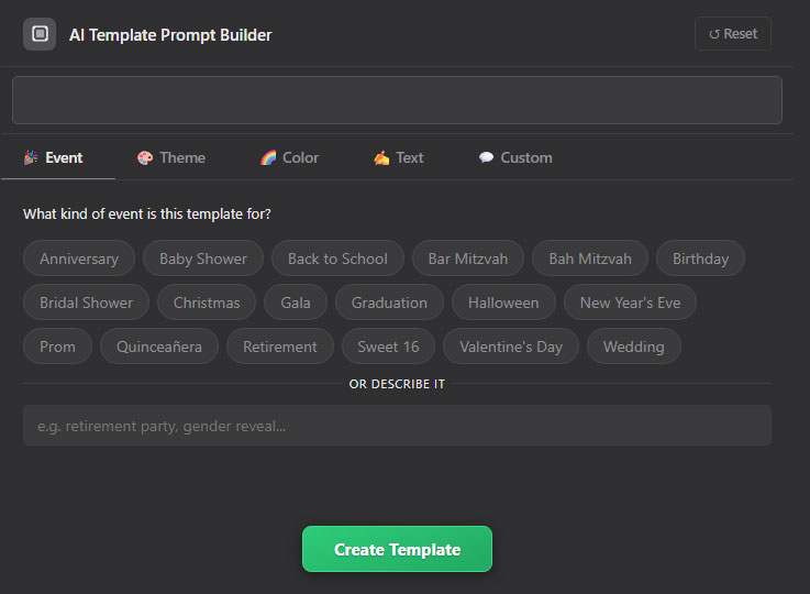 Social Booth AI Prompt Builder Wizard