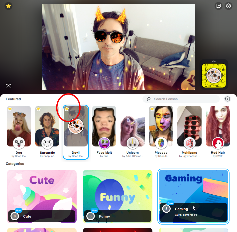 Snap Camera Favorites for Social Booth Photo Booth Software